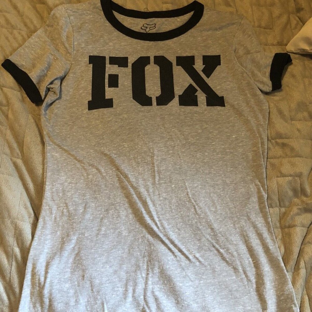 Fox Racing Womens Small Gray with Black T-Shirt